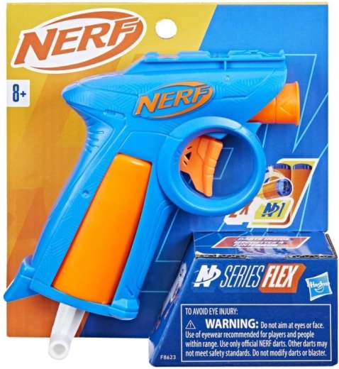 Lanzador compacto Nerf N Series Flex para dardos de espuma