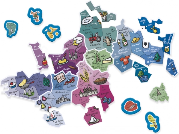 Jeujura Mapa magnética de Francia