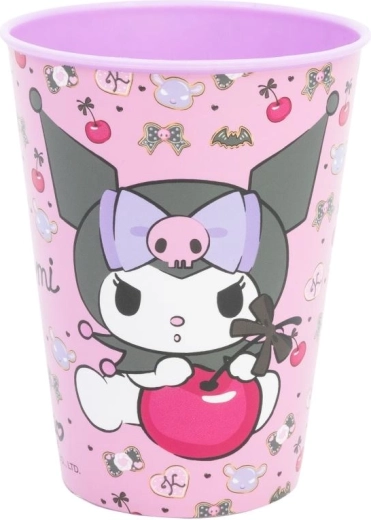 Vaso de plástico Kuromi - 1 pieza