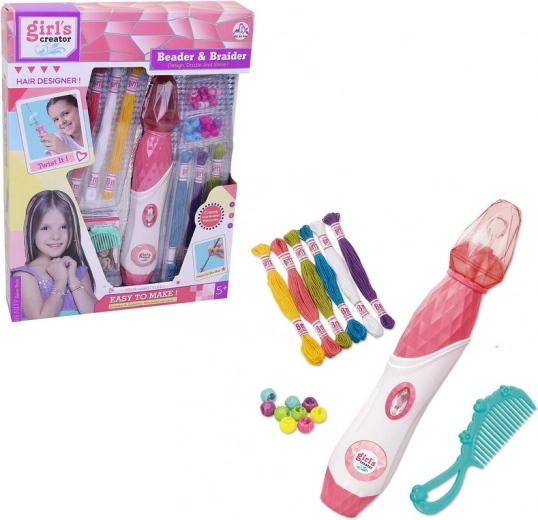 Set de cuentas para el pelo con accesorios a pilas