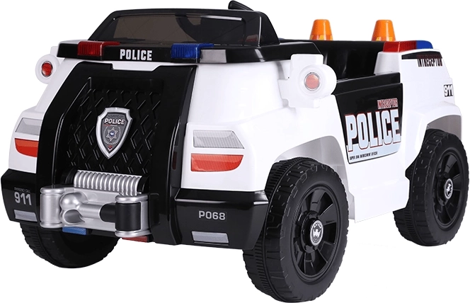 Coche de policía eléctrico infantil 12 V con control remoto
