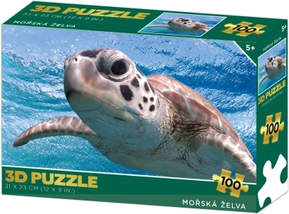Puzzle 3D tortuga marina
