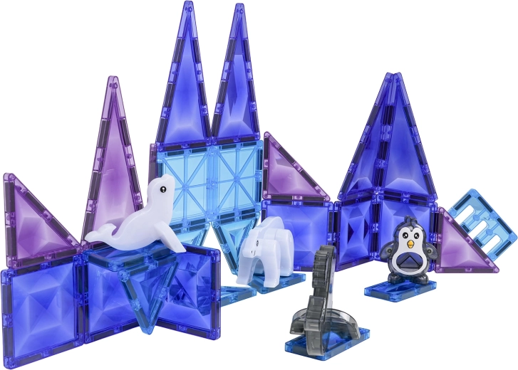 Construcción creativa en colores helados