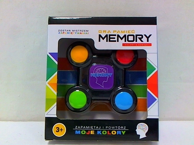 Juego electrónico de memoria con 4 colores y sonidos