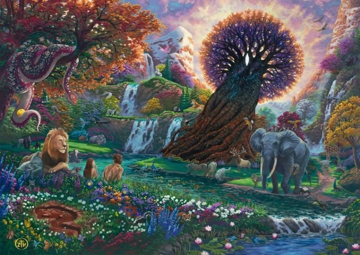 Puzzle Schmidt Jardín del paraíso 1000 piezas