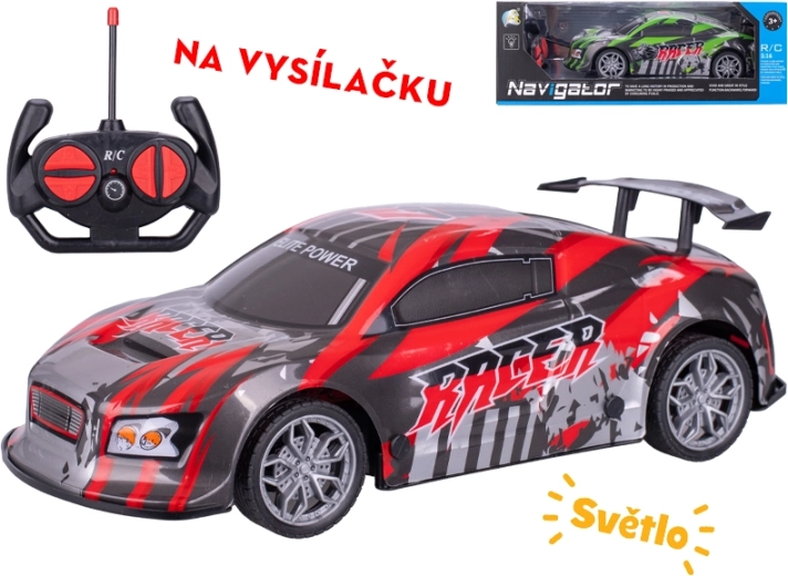Coche de carreras RC de 26 cm con control total y luces