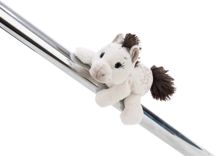 Nici figura de peluche magnética Pony Mony 12 cm – poni blanco