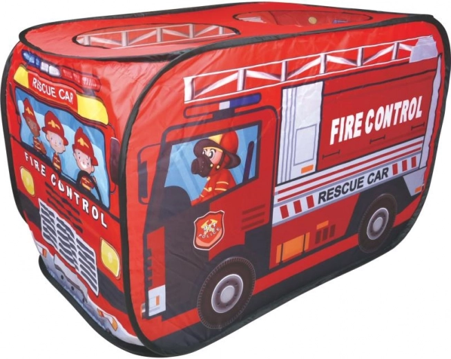 Plejo tienda infantil pop‑up para jugar bomberos