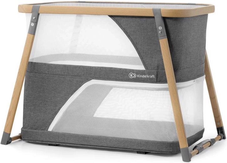 Kinderkraft cuna 4 en 1 Sofi, gris