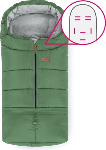 Petite&Mars saco de invierno ajustable 3 en 1 Jibot Horizontal Juicy Green