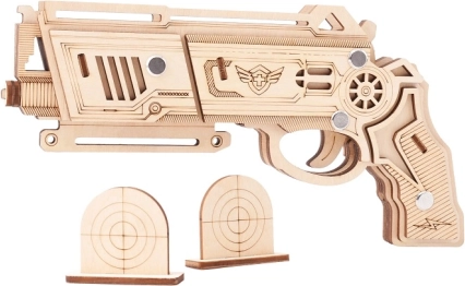 Puzzle 3D de madera Arma de gomas Falcon
