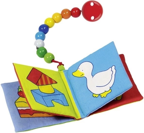 Heimess libro de tela de algodón con sonido crujiente y silbato