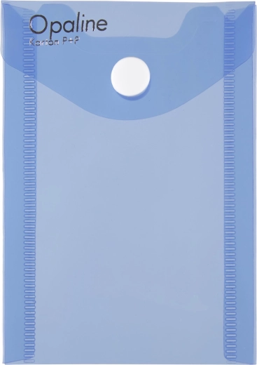 Carpeta sobre con broche A7 vertical Opaline azul