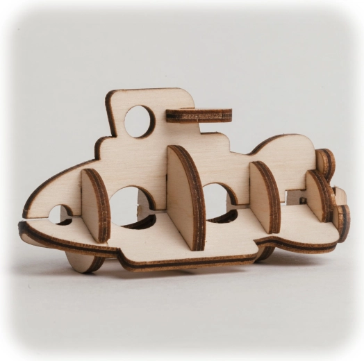 CuteWood rompecabezas 3D de madera Submarino
