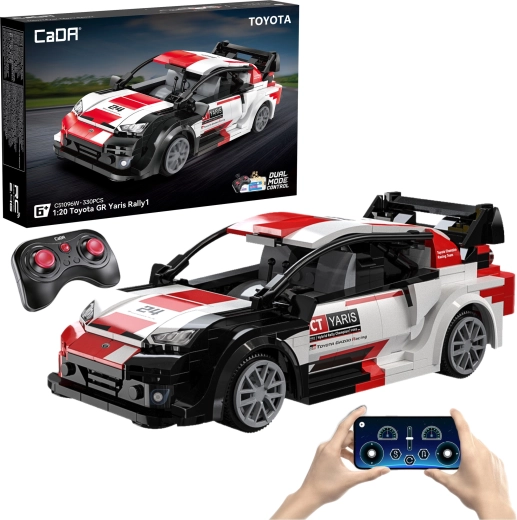 CaDA Toyota GR Yaris Rally1 kit de construcción RC – coche de carreras por control remoto, 330 piezas