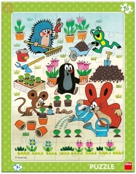 Puzzle Krtek jardinero de 40 piezas