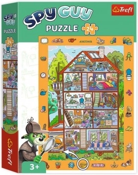Puzzle de búsqueda de imágenes Spy Guy: En casa, 24 piezas