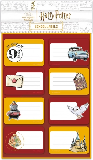 Pegatinas para cuadernos y libros de texto con temática de Harry Potter