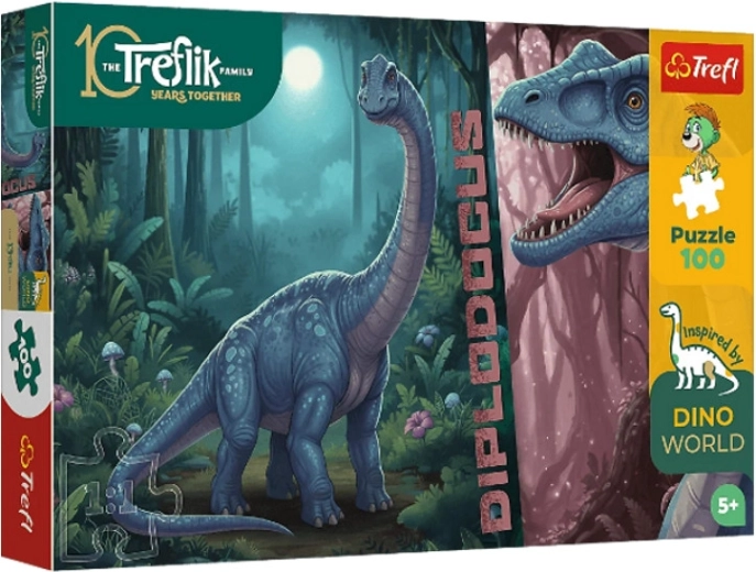 InspiredByDinoWorld Puzzle Diplodocus 100 piezas