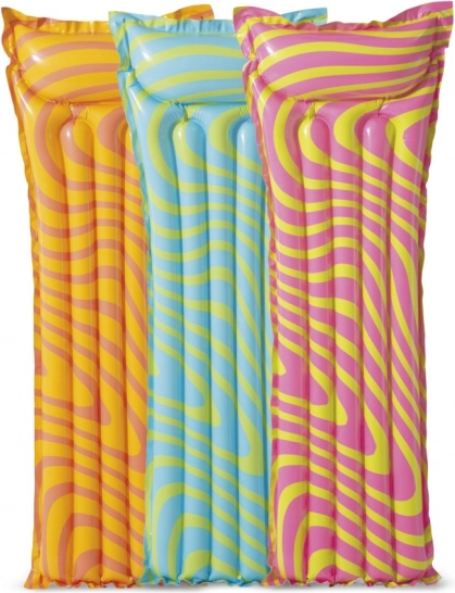 Colchón hinchable con estampado de colores