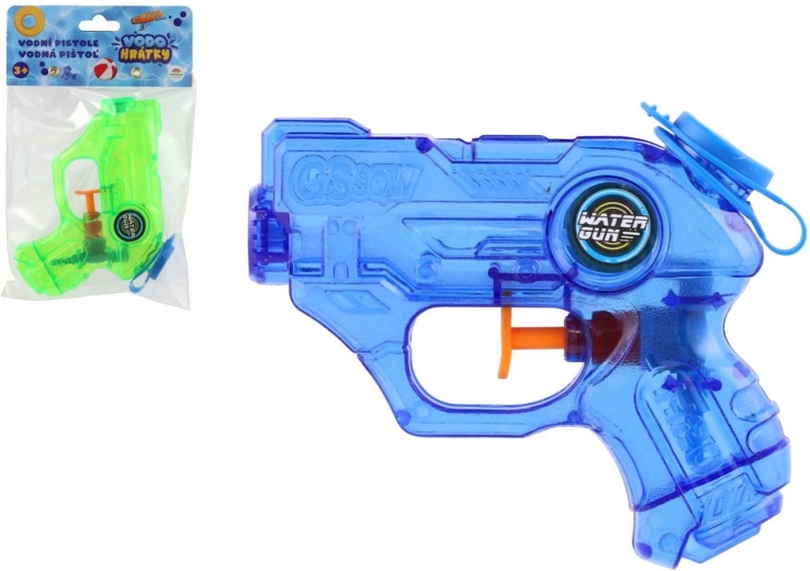 Pistola de agua infantil transparente de 11 cm - 1 unidad