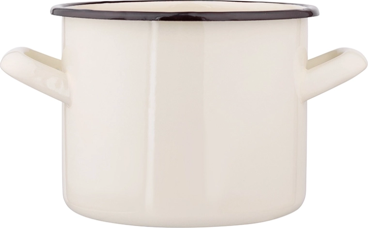Olla esmaltada Silesia 1,5 l crema 14 cm