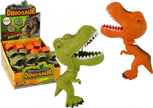 Figura de dinosaurio con mandíbula y cola móviles
