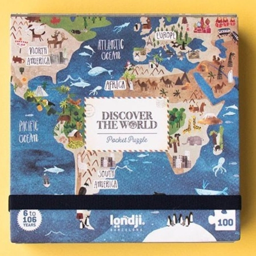 Puzzle de bolsillo Londji Alrededor del mundo 100 piezas