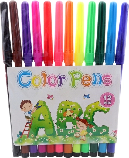12 rotuladores de colores incluidos