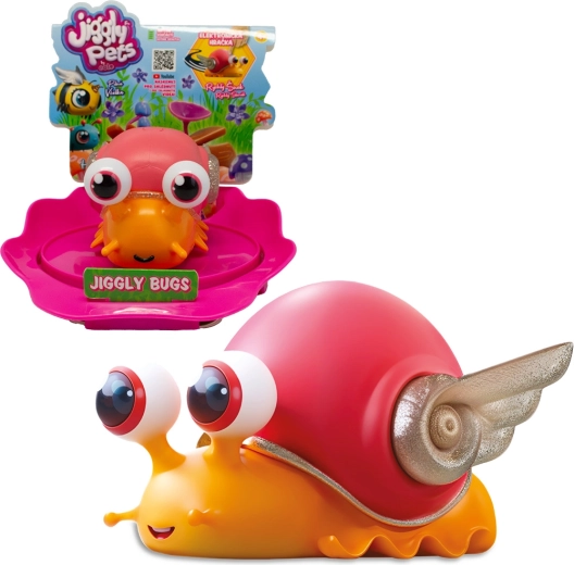 Juguete interactivo JIGGLY BUGS caracol naranja