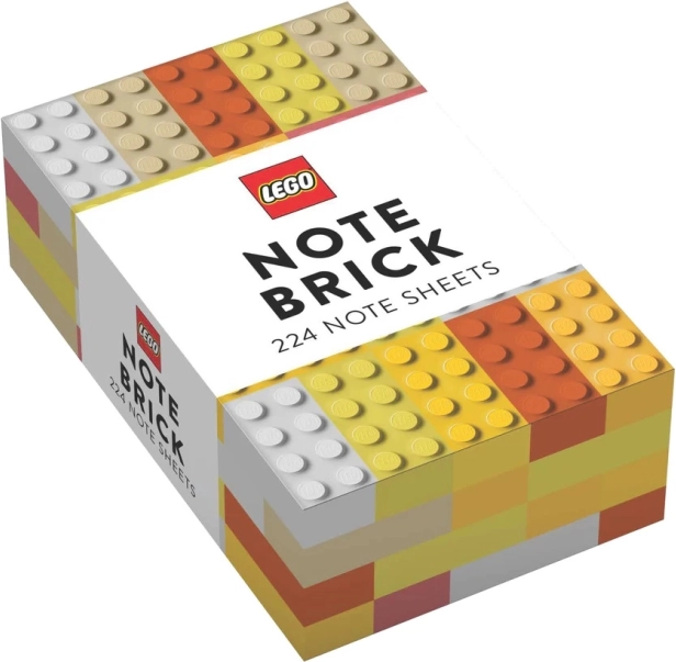 Hojas para notas LEGO en caja de regalo
