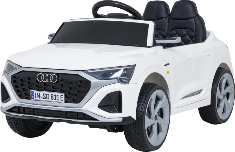 Coche eléctrico Audi SQ8 para niños con mando a distancia, blanco