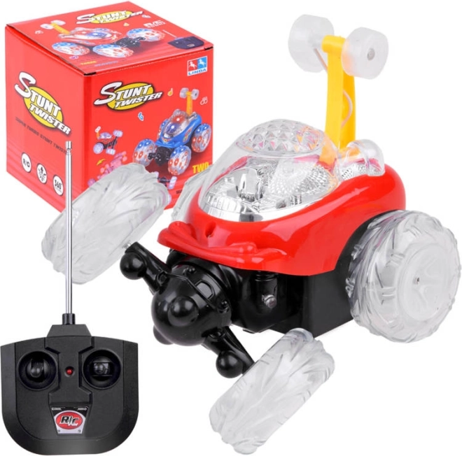 Coche acrobático RC con control remoto – Rojo