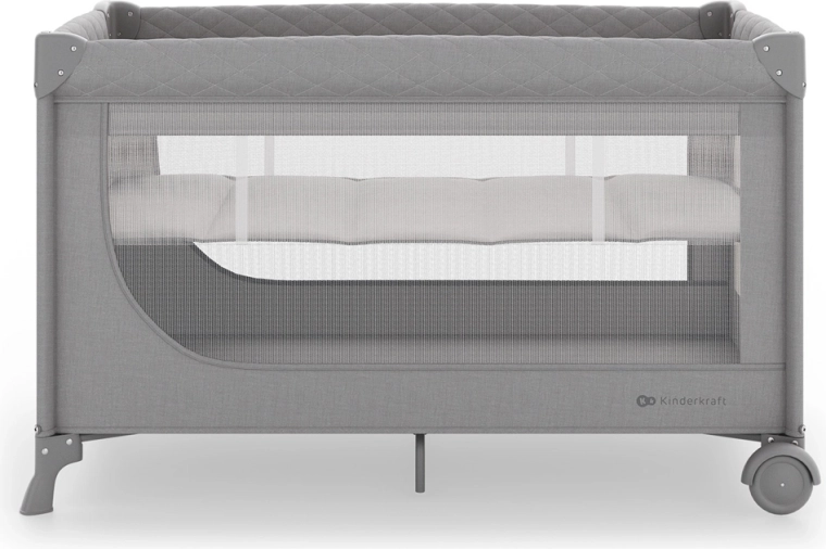 Kinderkraft Leody up cuna de viaje 2 en 1 grey