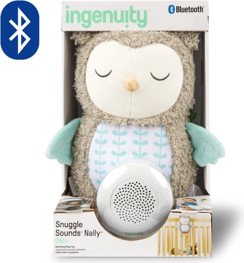 Ingenuity búho musical de peluche Nally con Bluetooth para bebés