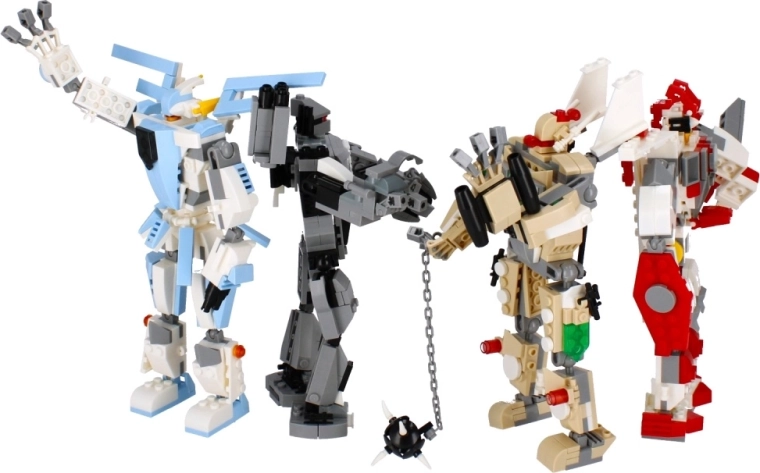 Mecha articulado para poses de acción