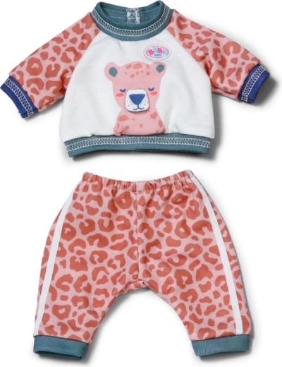 Estampado de leopardo con una simpática aplicación