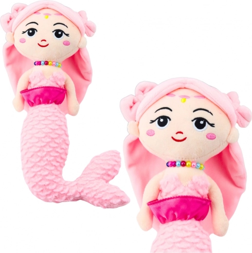 Adorable sirena de peluche rosa 32 cm