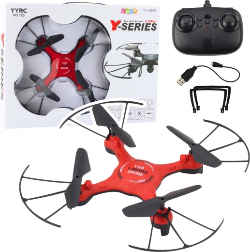 Dron con efectos LED rojo