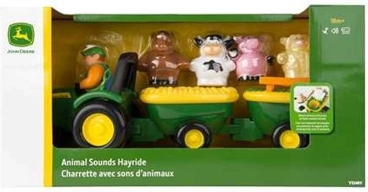 Tomy John Deere tractor con sonidos con animales