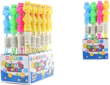 Pompas de jabón rana – tubo de plástico con motivo de dinosaurio, 26 cm