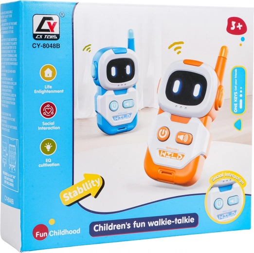 Set infantil de walkie-talkies robot