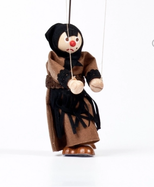 Gerlich marioneta de madera Ježibaba Dorota 12 cm