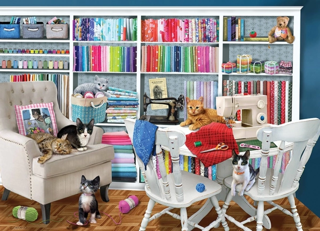 Puzzle COBBLE HILL – Taller de costura 1000 piezas