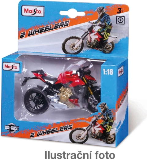 Maisto Wheelers modelo metálico de motocicleta 1:18