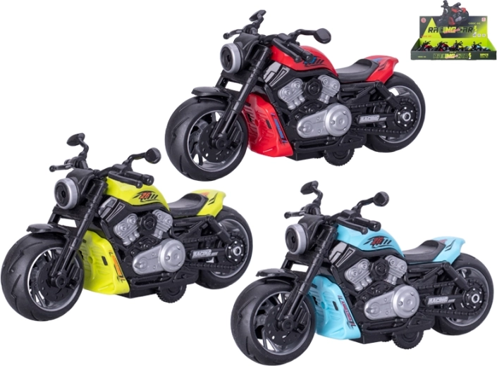 Moto infantil con sistema de retroceso 13,5 cm