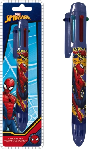 Bolígrafo de seis colores Spider-Man