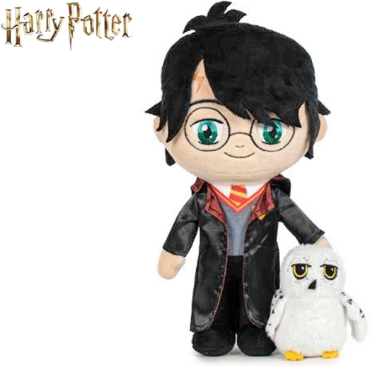 Juguete de peluche de Harry Potter con Hedwig, 29 cm