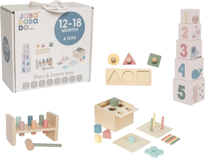 Jabadabado caja de juego y aprendizaje 12–18 meses