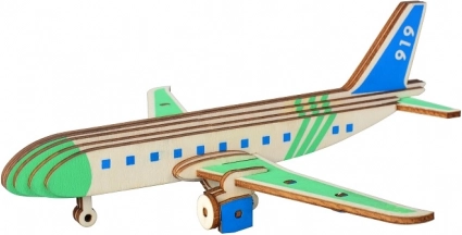 Puzle 3D de madera Avión de pasajeros